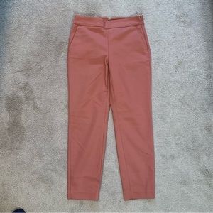 RW&CO Pink Ankle Pant With Invisible Side Zipper Closure